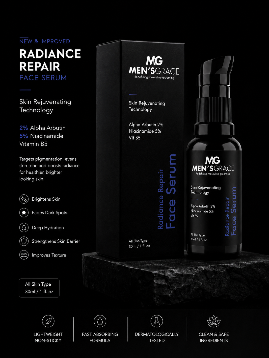 Radiance Repair Face Serum with 5% Niacinamide & 2% Alpha Arbutin