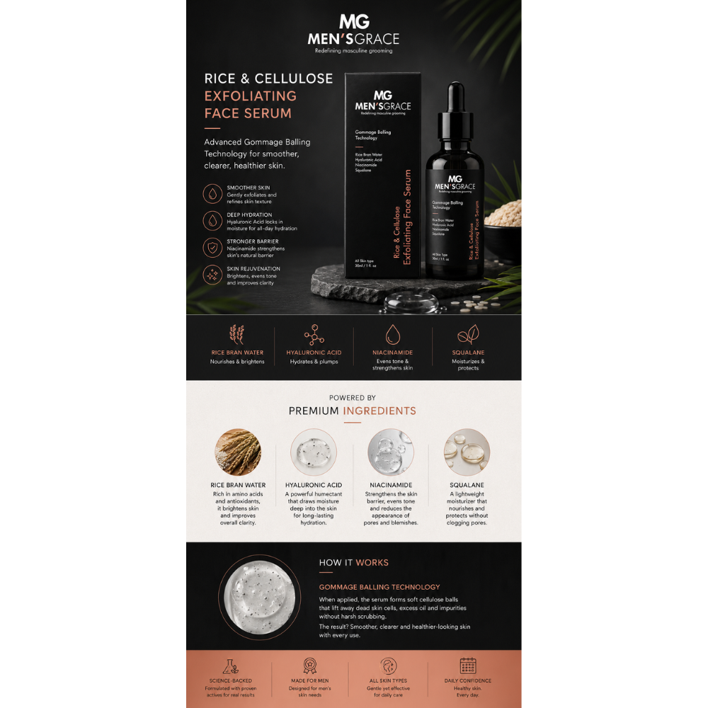 Rice & Cellulose Exfoliating Face Serum With Gommage Balling Technology