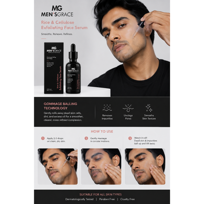 Rice & Cellulose Exfoliating Face Serum With Gommage Balling Technology